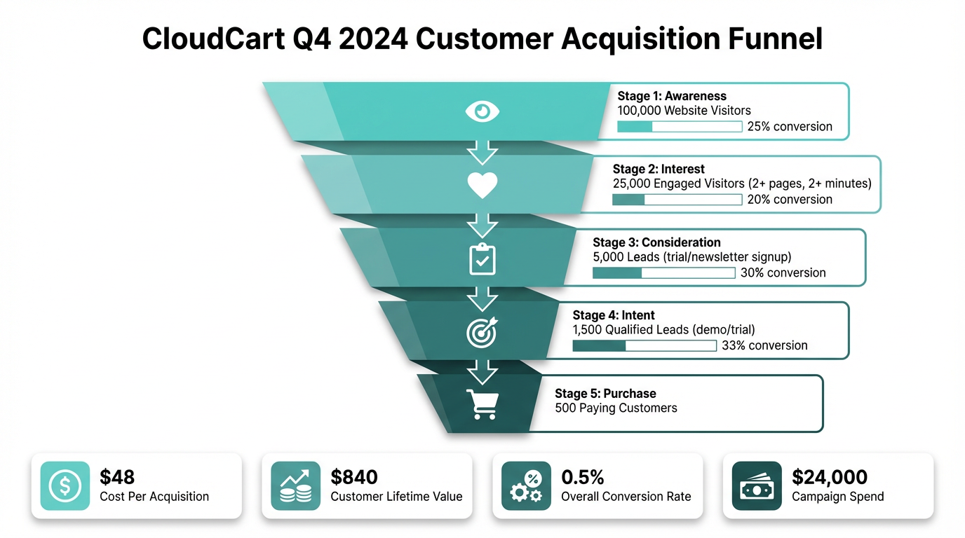 Marketing Funnel infographic